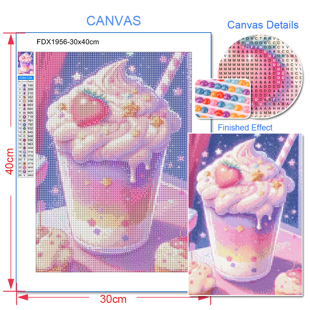 5d Cartoon Diamond Painting Cr - Embroidery Cream のレビューと価格