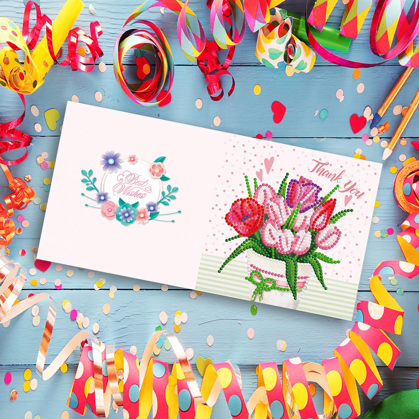12pcs Special-shaped Drill Car - Embroidery Xmas Cards のレビューと価格