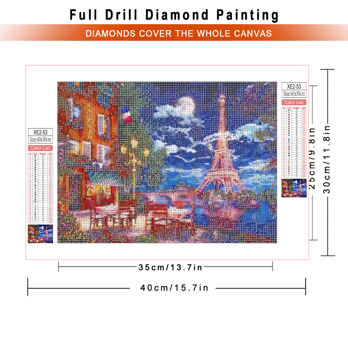 1pc frameless  diamond paintin - Embroidery Garments のレビューと価格