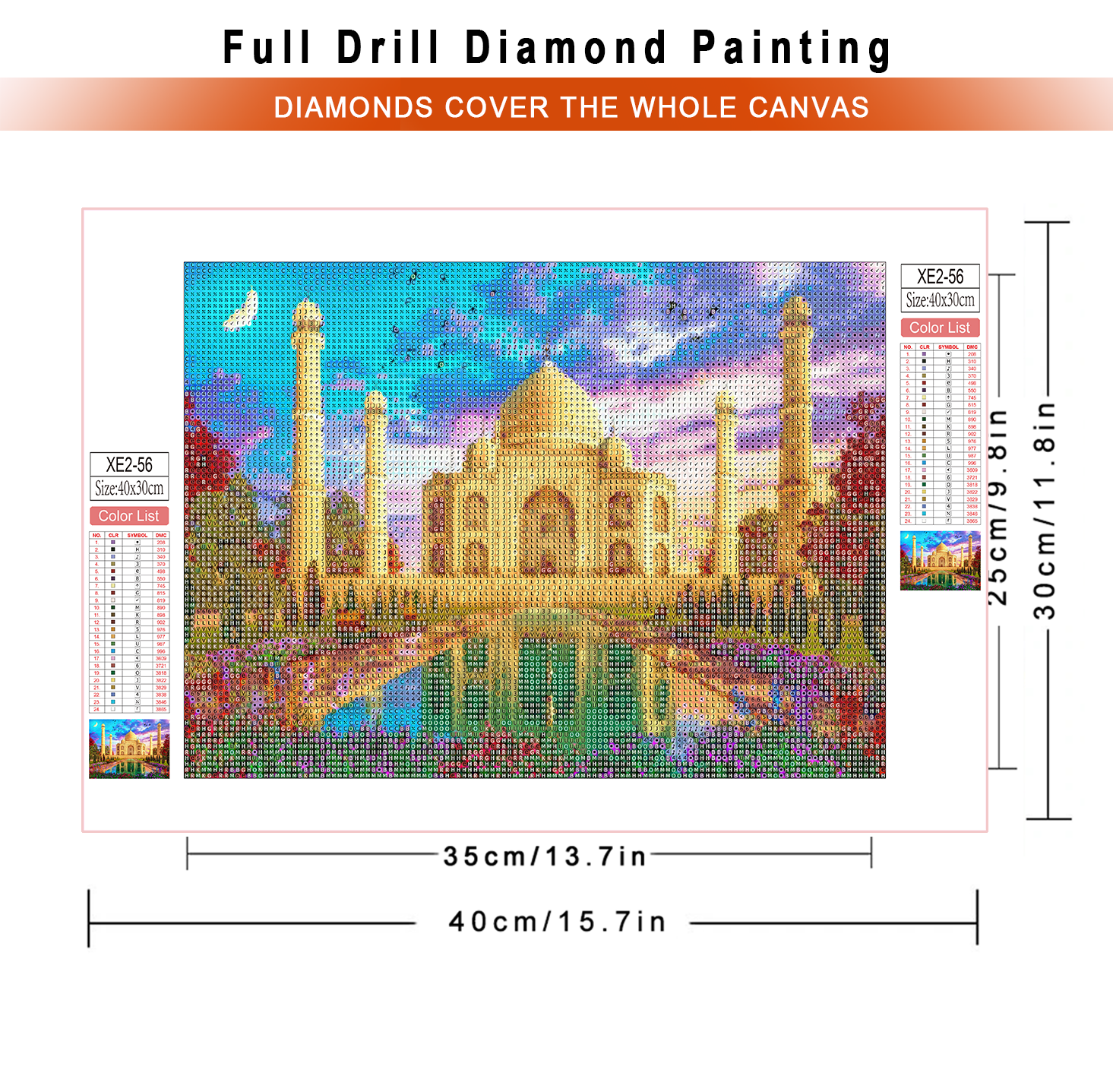 1pc frameless  diamond paintin - Embroidery Garments のレビューと価格
