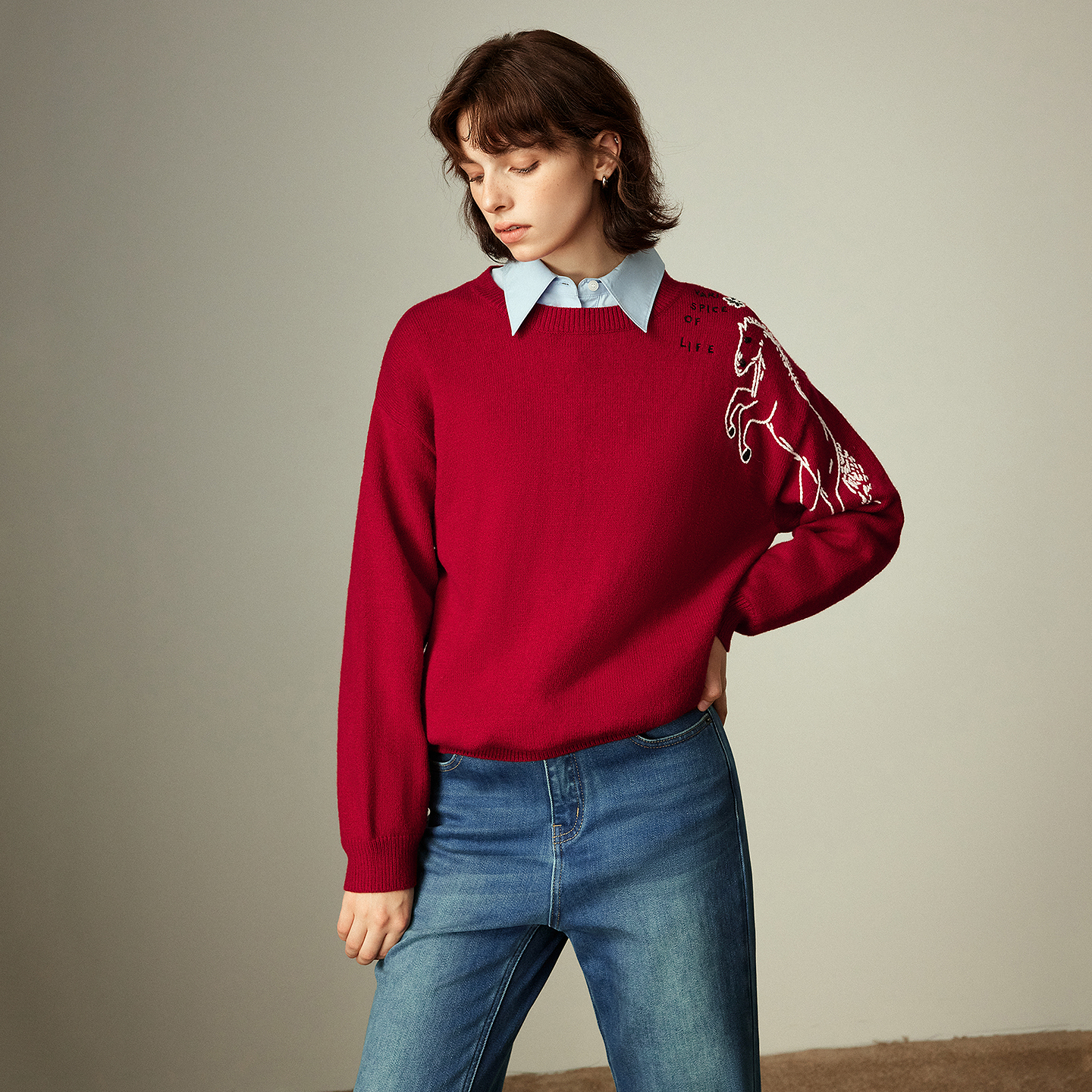 TOYOUTH Women's Arctic Fleece  - Embroidery Horse のレビューと価格