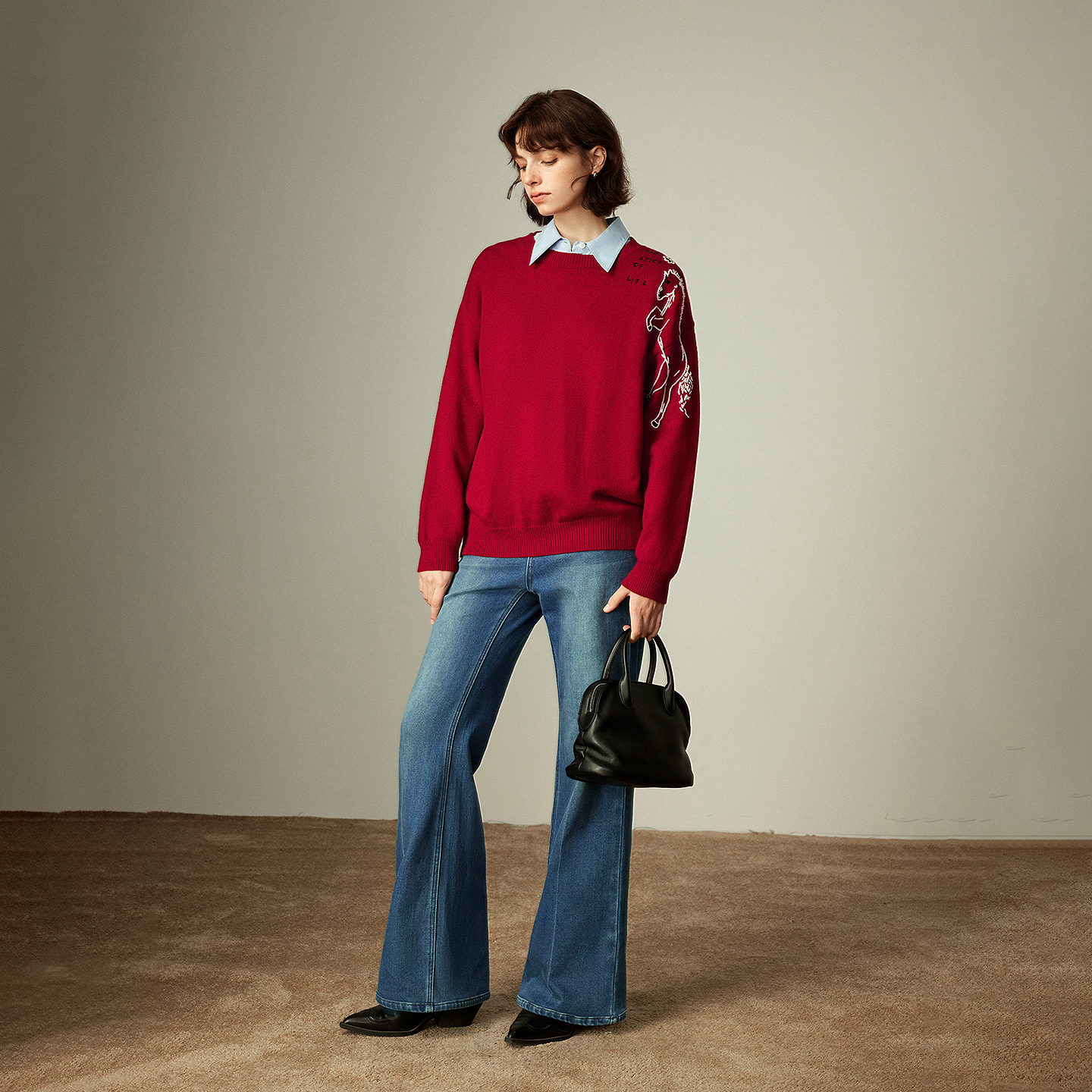 TOYOUTH Women's Arctic Fleece  - Embroidery Horse のレビューと価格