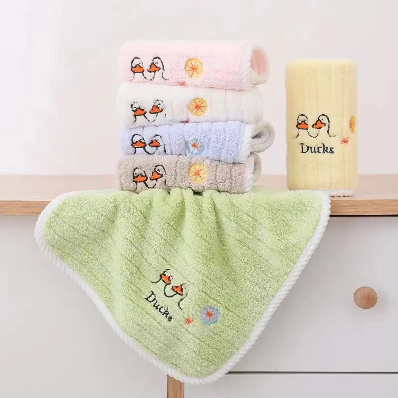 5pcs Set Baby Towel Coral Velv - Embroidery Towel のレビューと価格