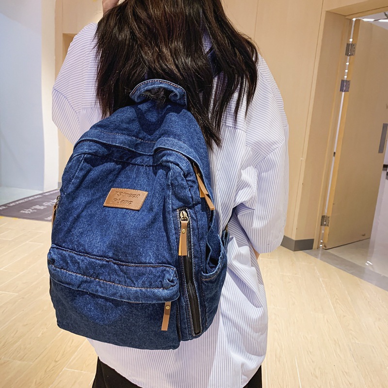 Denim Fashion Backpacks for Sc - Embroidery Frame のレビューと価格