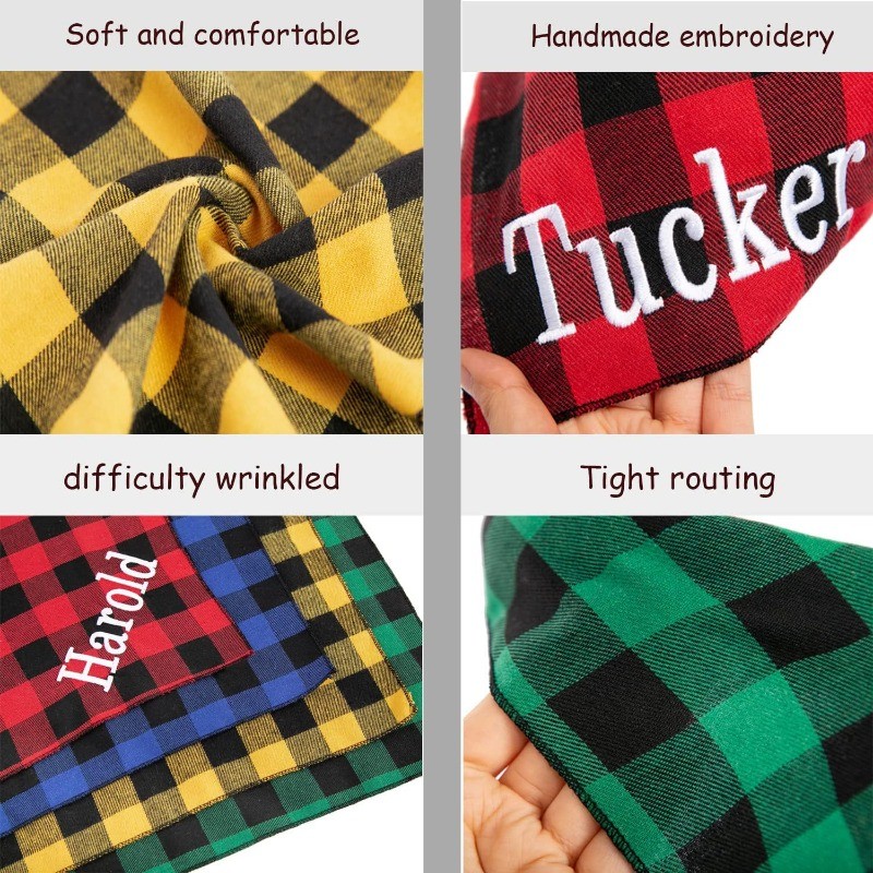 Embroidery Name Dog Bandana Cu - Embroidery Apron のレビューと価格