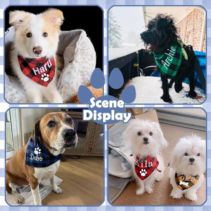 Embroidery Name Dog Bandana Cu - Embroidery Apron のレビューと価格