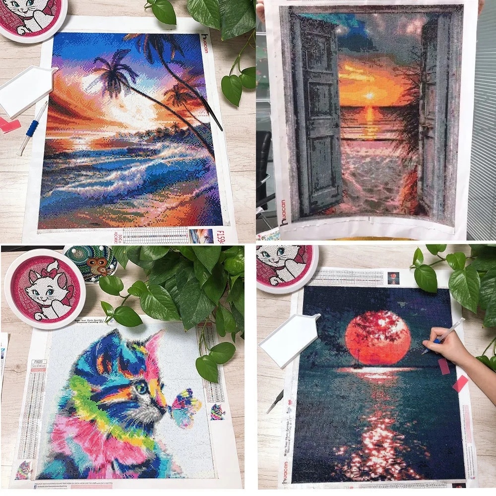 HUACAN DIY Diamond Painting My - Embroidery Cross Stitch Patterns のレビューと価格