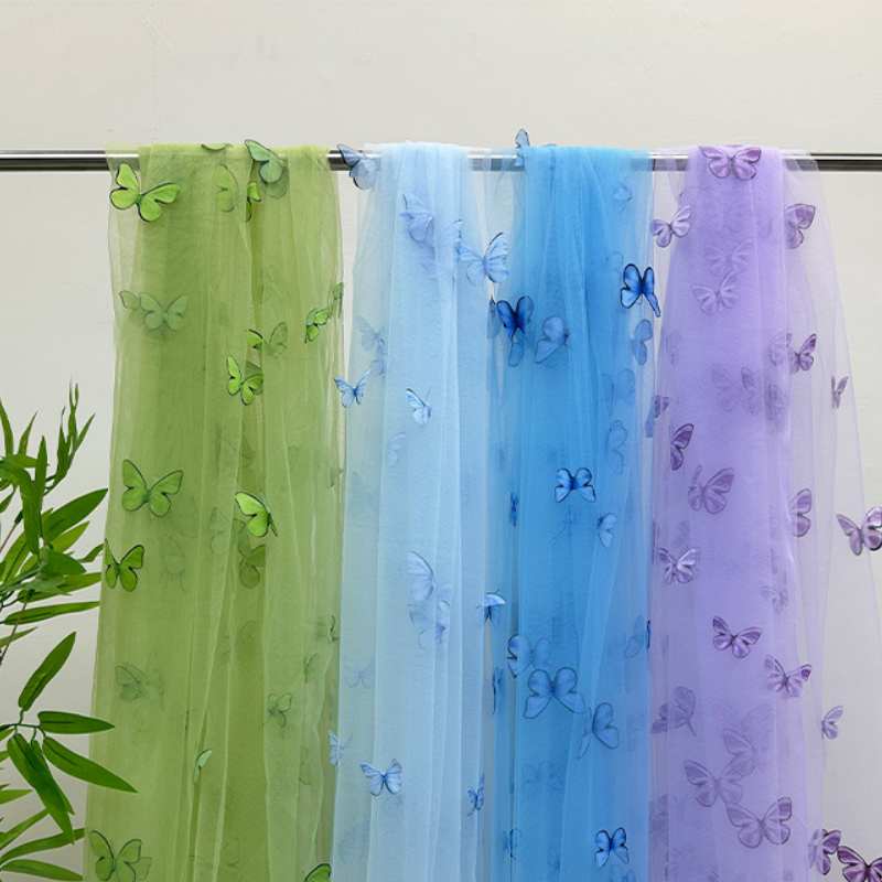 3D Butterfly Embroidery Tulle  - Embroidery Jersey のレビューと価格