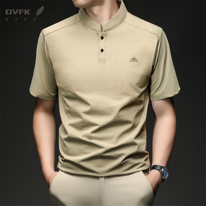 Mens Short Sleeve Mandarin Col - Embroidery Knit のレビューと価格
