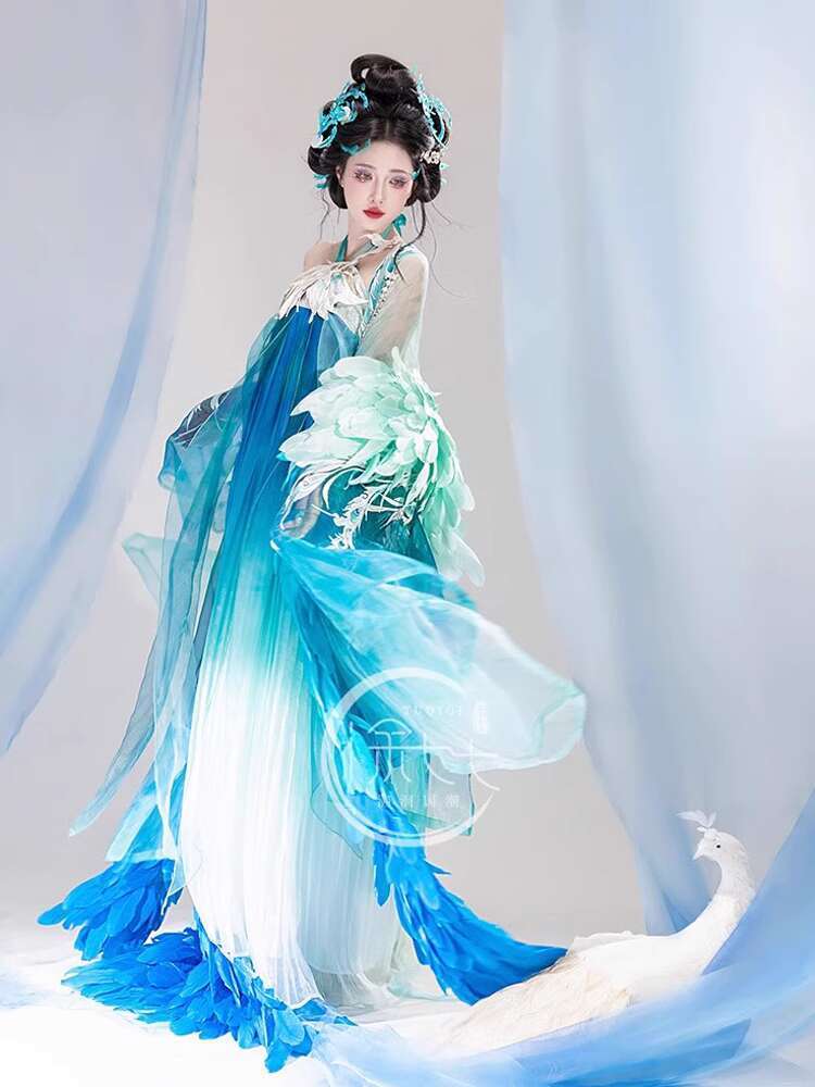 New Peacock Hanfu Womens fashi - Embroidery Knit のレビューと価格