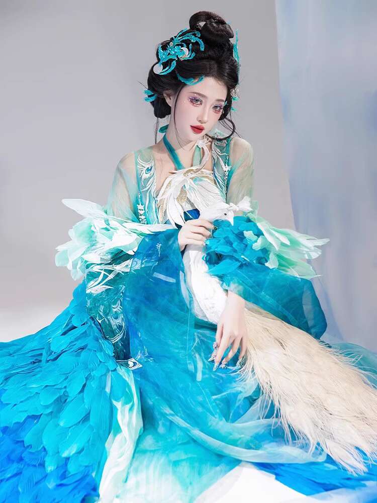 New Peacock Hanfu Womens fashi - Embroidery Knit のレビューと価格