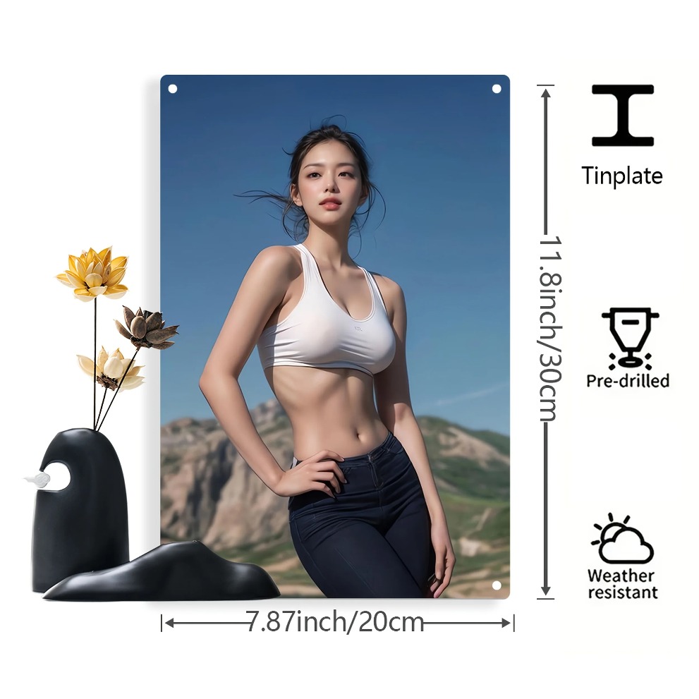 Confident Girl Iron Wall Art,  - Embroidery Garden のレビューと価格