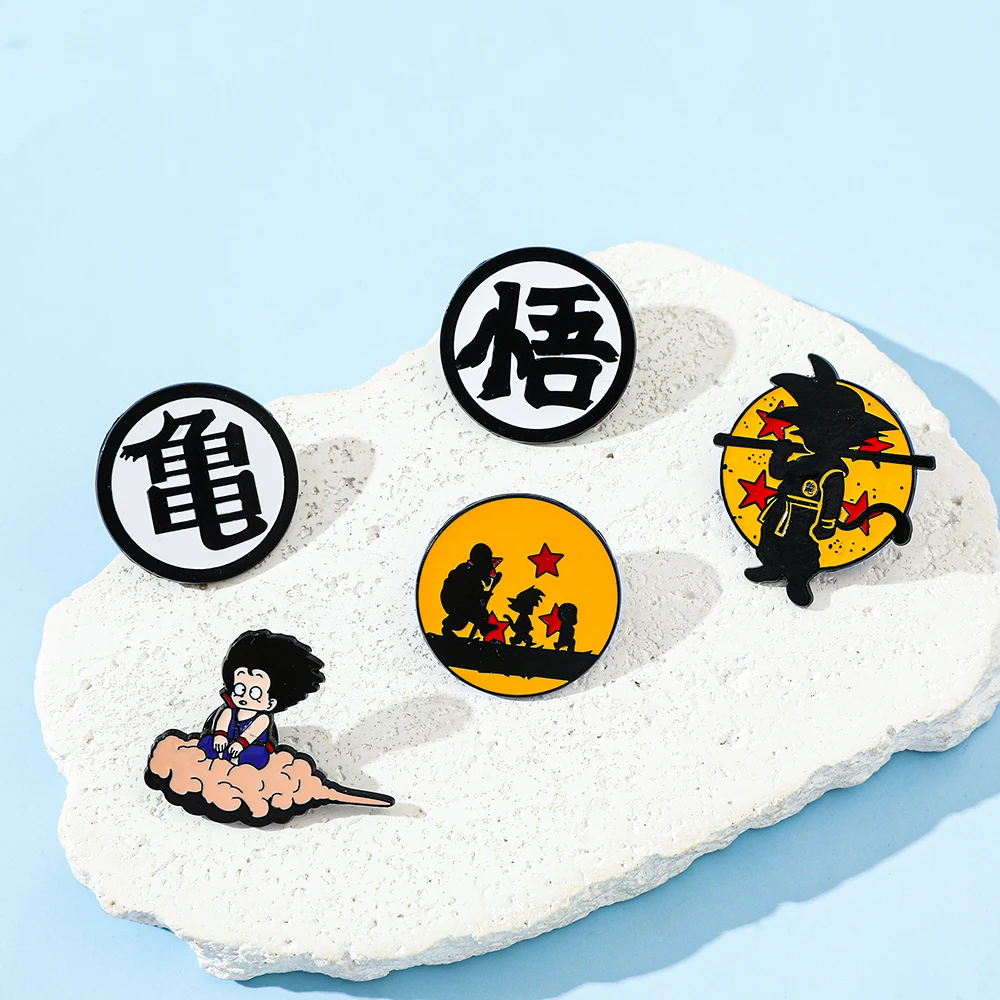 6 Pcs Hot Blooded Anime Brooch - Embroidery Textile のレビューと価格