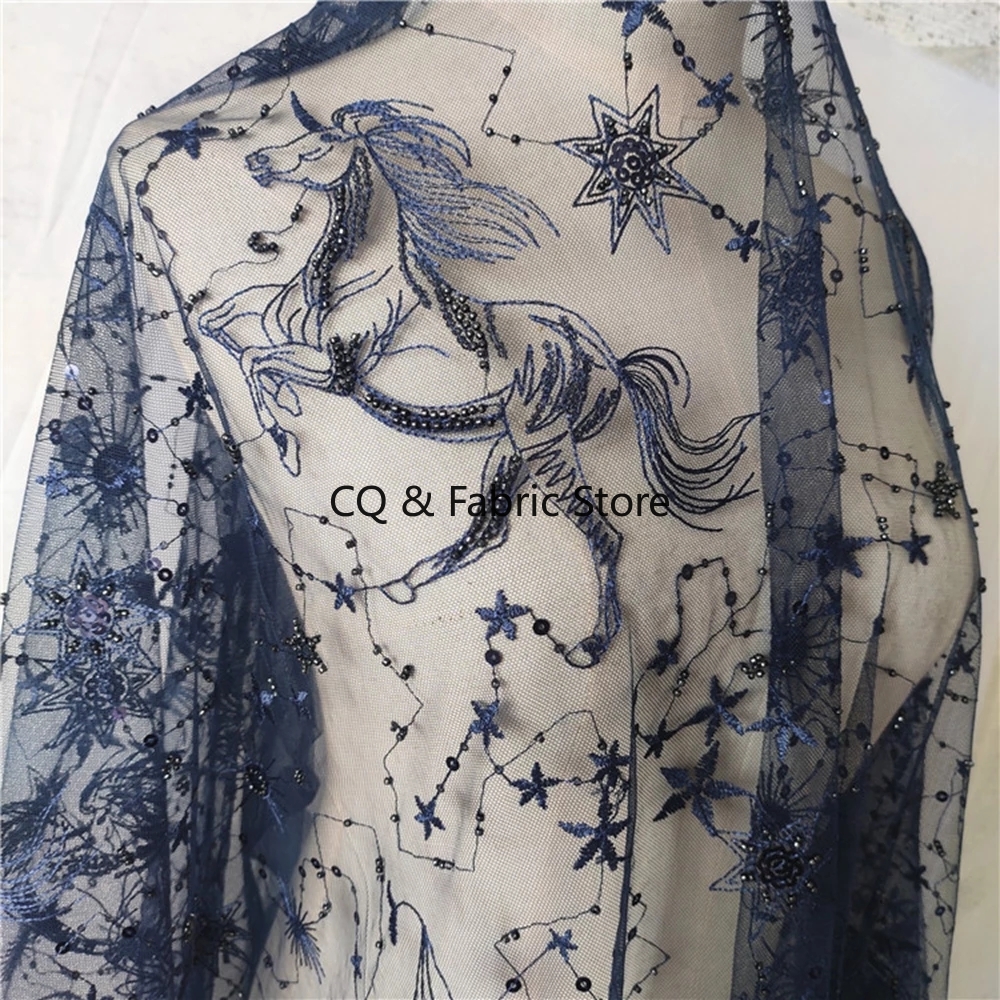 3D Embroidery Beaded And Sequi - Embroidery Horse のレビューと価格